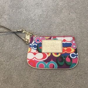 Coach card holder wristlet